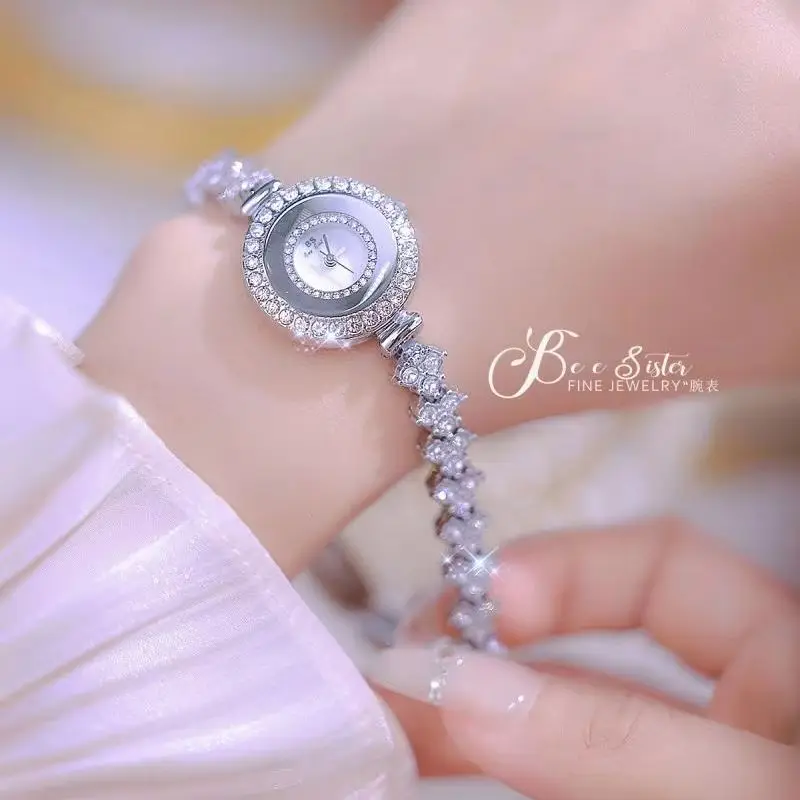 女性用スチールブレスレットウォッチ,レディースビジネスウォッチ,ゴールド腕時計,トップブランド