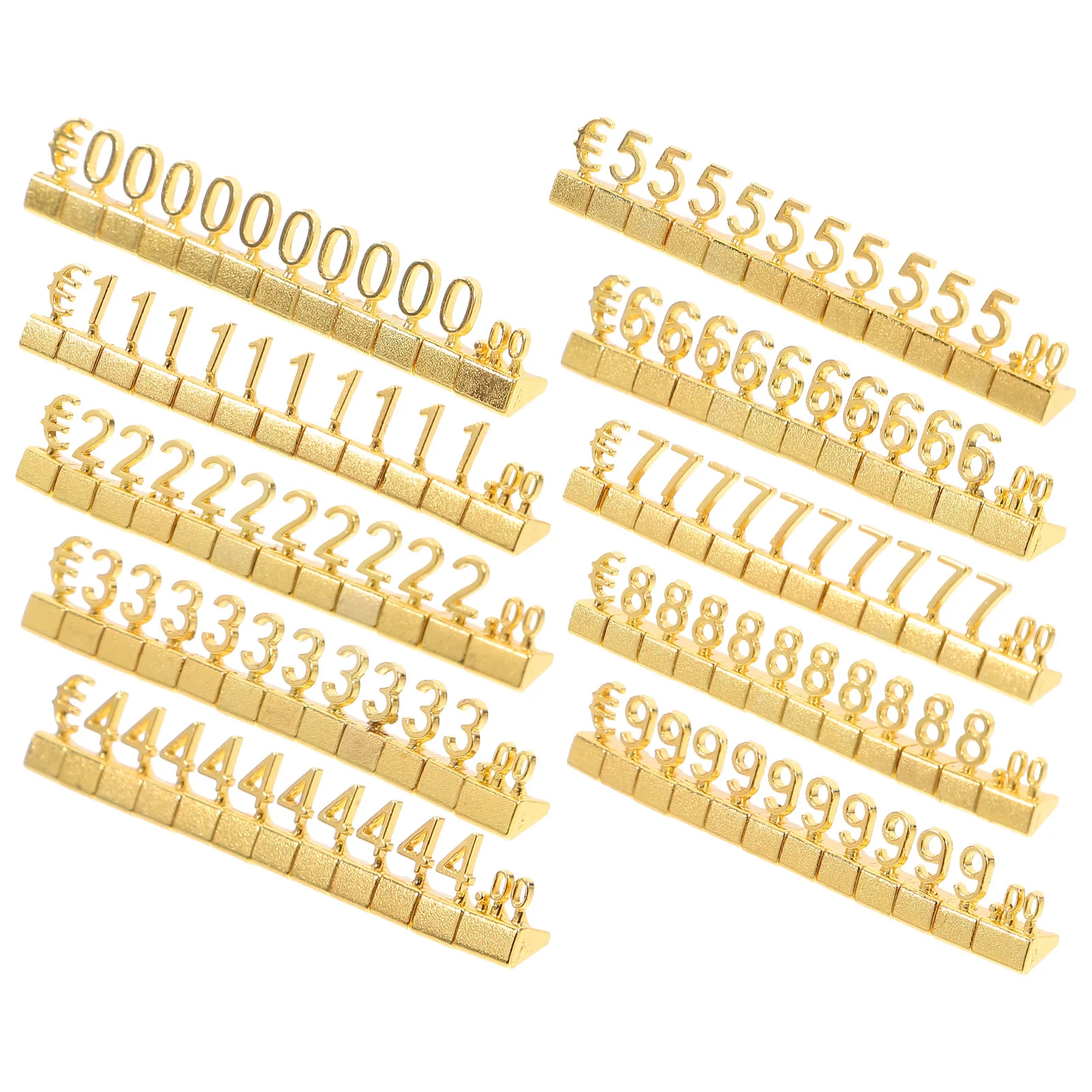 10 Pcs Retail Display Metal Price Tag Show Rack Cube Sticker Jewelry Tags for Pricing