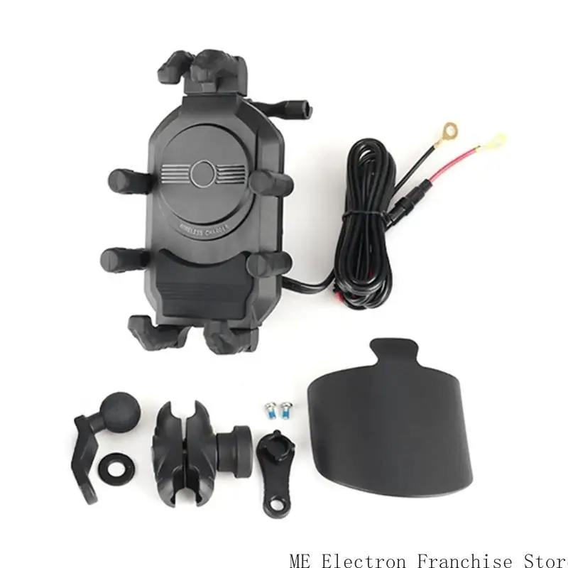 Rack soporte montaje teléfono motocicleta ajustable T5EA con liberación rápida y agarre seguro