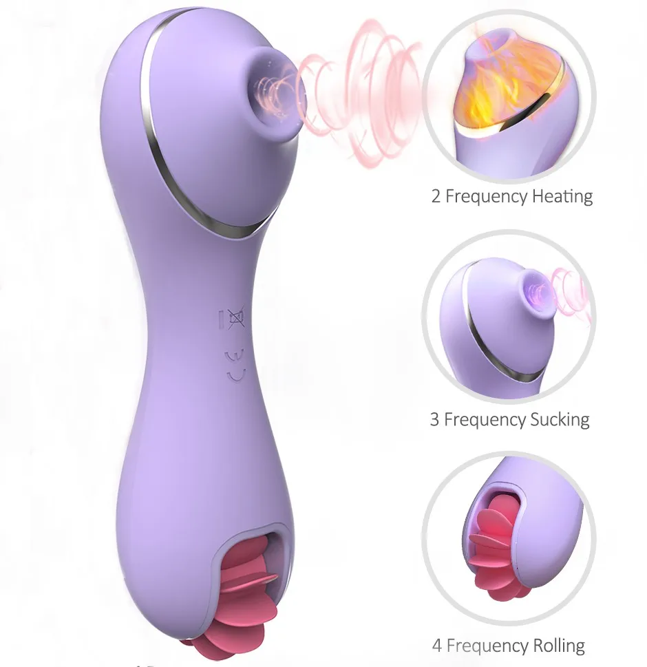 Clitoral  Female  Small  with Stimulator Licking and Sucking  3 in 1 Clitoral Erotic Massage
