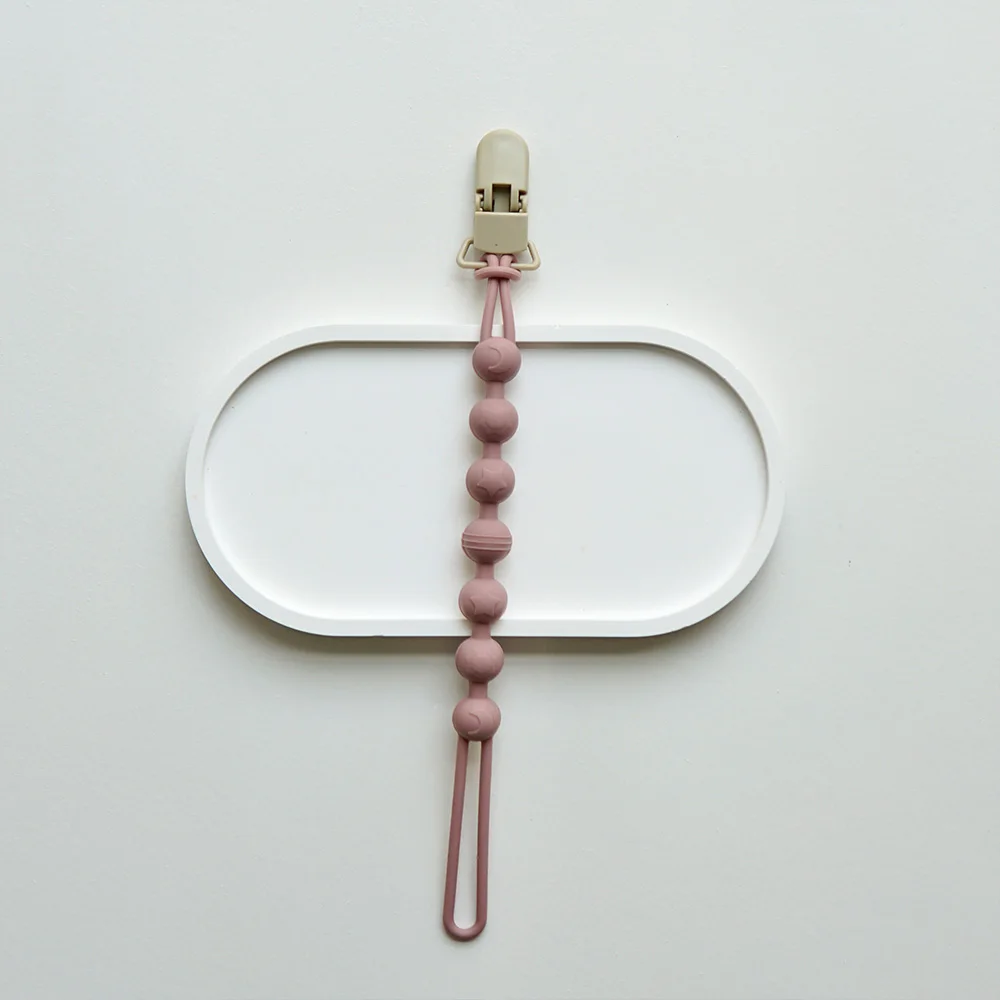 Baby Pacifier Clips Integrated silicone baby pacifier chain Teether Teething Toys Dummy Clip Holder Chain Clip Baby Gift
