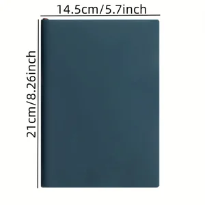 Caderno de couro macio A5 com 120 páginas internas, capa à prova d'água e toque confortável 12 principais vendas notebook leve - №10