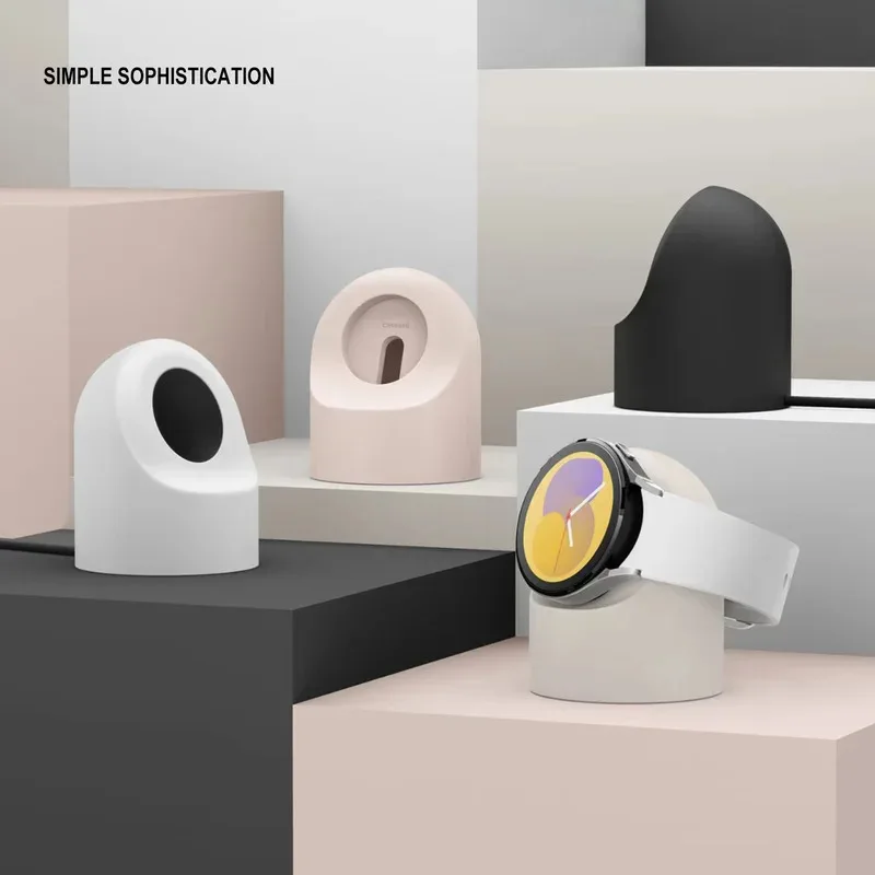 Mehrere Modelle, kompatibel mit Galaxy Watch 7, Ladeständer 40, 44 mm, Galaxy Watch 3, 4, 5, 6, Ladeständer aus Silikon, Ladestation