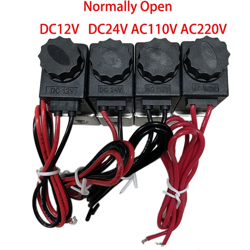 Normally Open DC12V DC24V AC110V AC220V Solenoid Valve 1/8