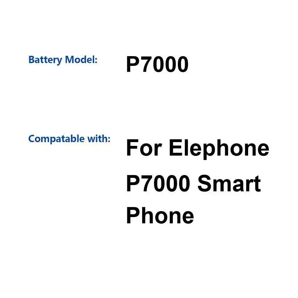 

Надежный блок питания 3450 мАч для аккумулятора мобильного телефона Elephone P7000