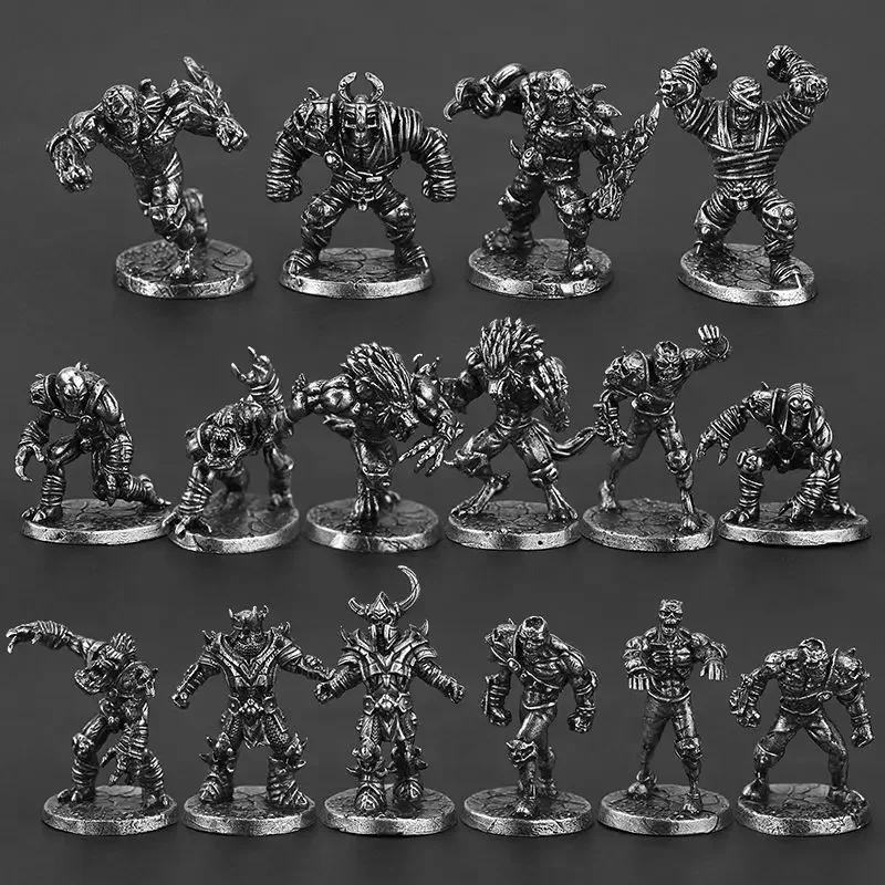 New Arrived The Undead Football Team Garage Kit Copper Soldier Model Toy Gift Board Game Miniature Decoration Crafts