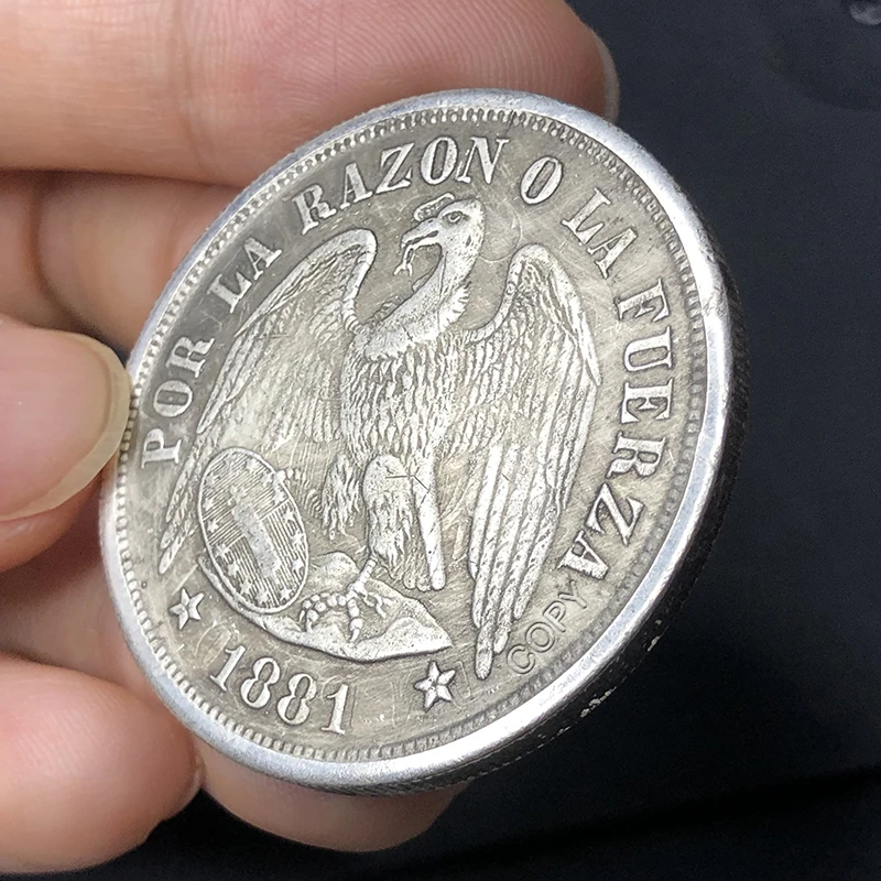 1881 Mexico Eagle 1 Pesos Copy Commemorative Coin Europe Collectible Old Money Home Decor Christmas Gift Medal