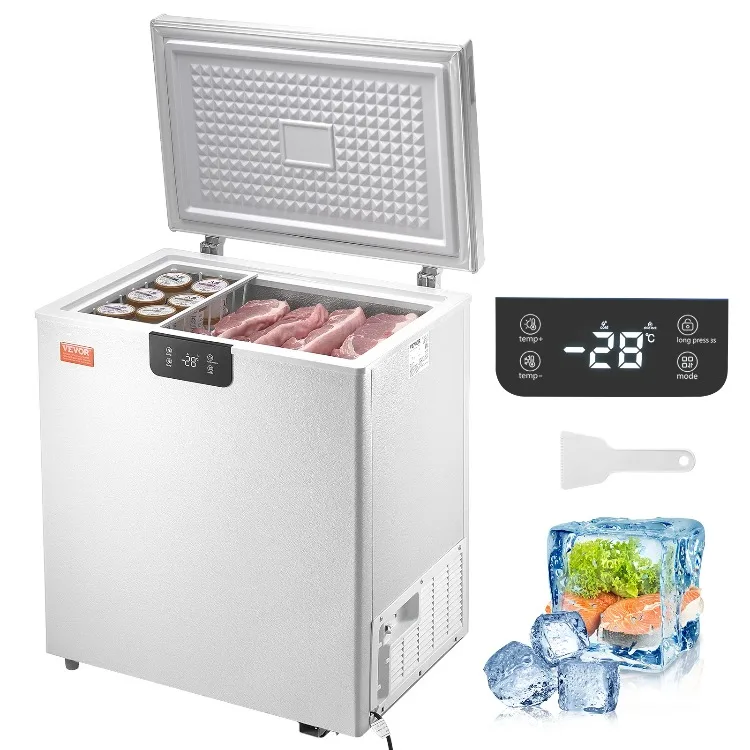 Chest Freezer 3.88 Cft Chest Freezer Compact Deep Freezer Free Standing Top Open Door Chest Freezers