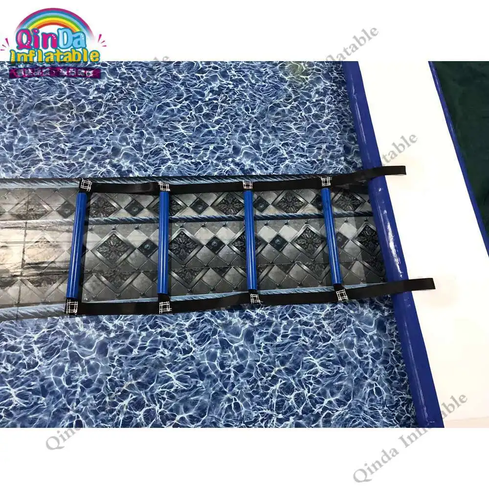 Commercial customized inflatable water pool PVC tarpaulin inflatable sea pool for Jellyfish protection