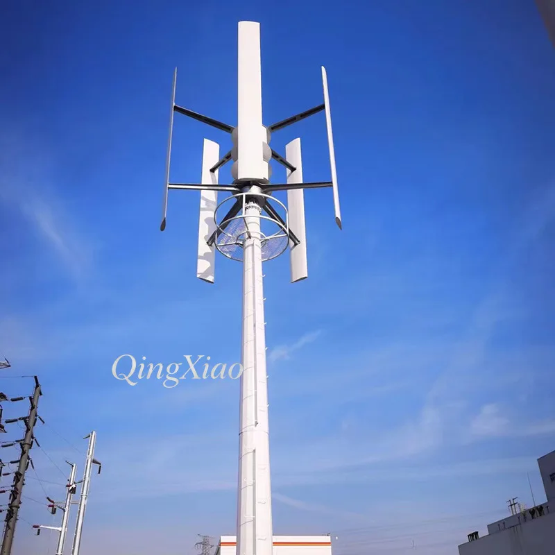 300W 800W Vertical Axis Wind Turbine Maglev Coreless Generator 12V 24V 48V Low Noise For Home Garden Use Outer Rotor Design view 2
