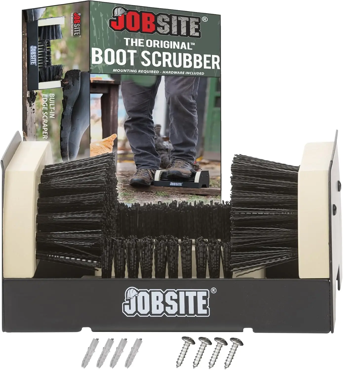 

The Original Boot Scrubber - All Weather Industrial Shoe Cleaner & Scraper Brush