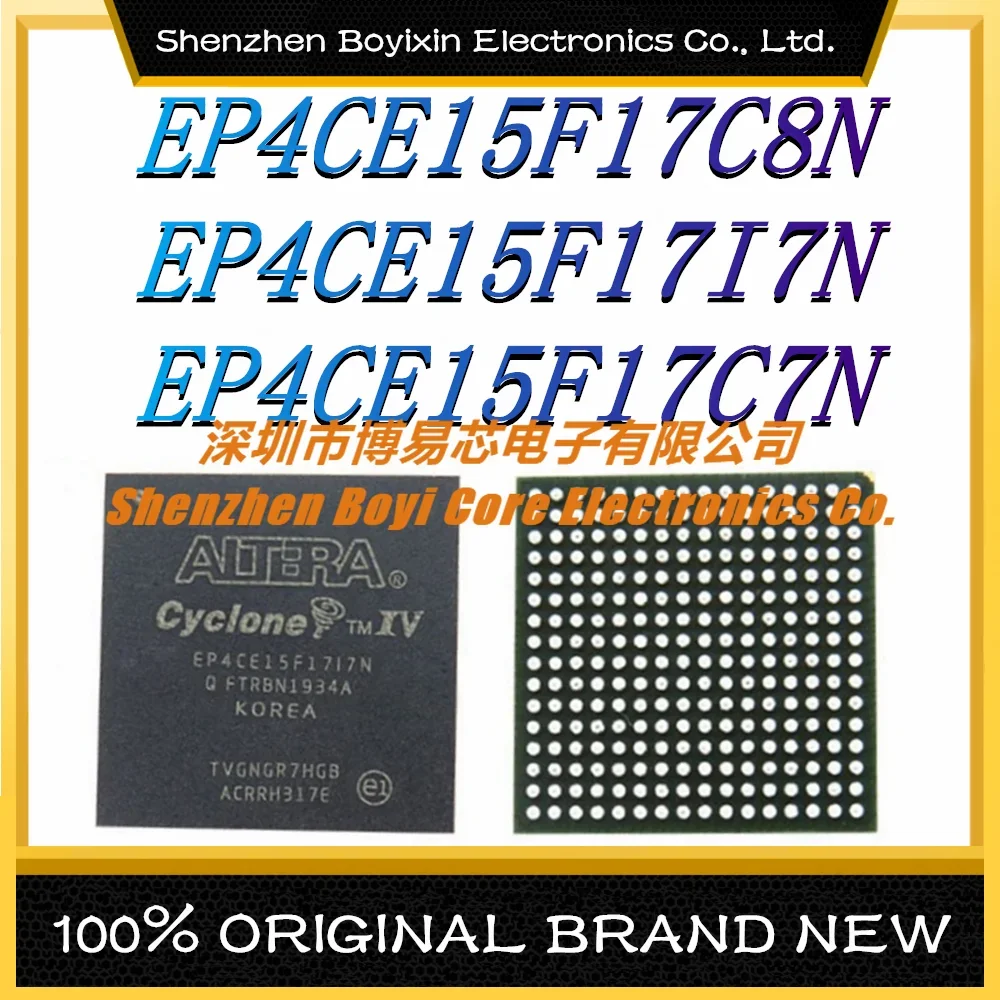 

EP4CE15F17C8N EP4CE15F17I7N EP4CE15F17C7N Package: FBGA-256