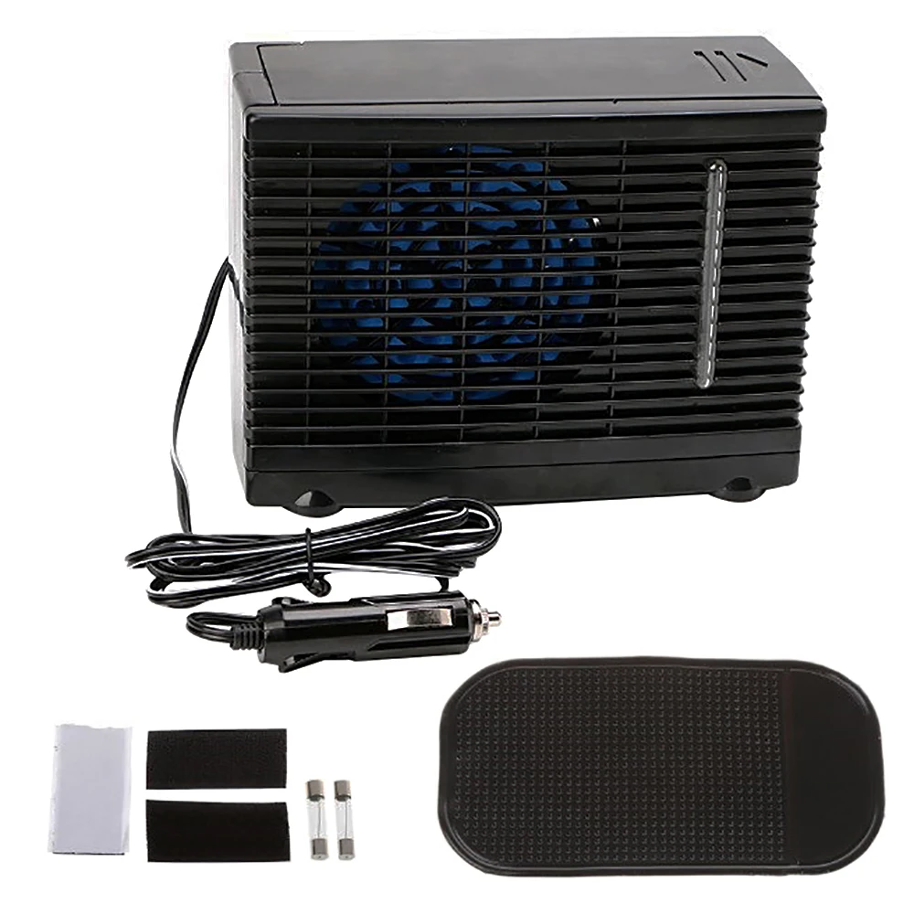 DC 12V 60W Adjustable Car Air Conditioner Cooler with Cigarette Lighter Cooling Fan Water Ice Evaporative Car Accessories