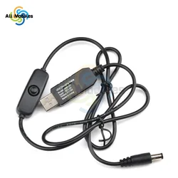 5V to 5V 9V 12V USB Conversion Cable Power Bank Connection Router Connection Cable Boost Cable with Switch Power Boost Line