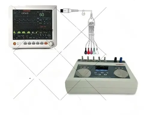 Monitor di prova per analizzatore di defibrillazione manuale automatico multifunzionale per uso medico