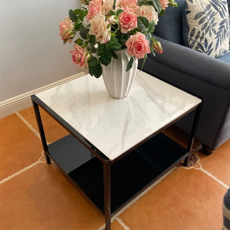 

Modern Simple Coffee Table Fashionable Retro Light Luxury Coffee Table Small Living Room Furniture Jamuan Minum Teh YS50CC