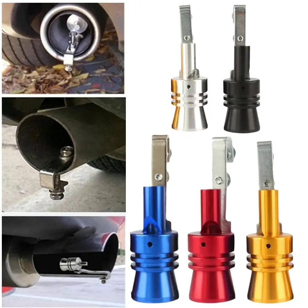 Car Modified Turbine Whistle Exhaust Pipe Sounder Motorcycle Imitation Sounder Turbine Exhaust Sound Amplifier Whistle Parts