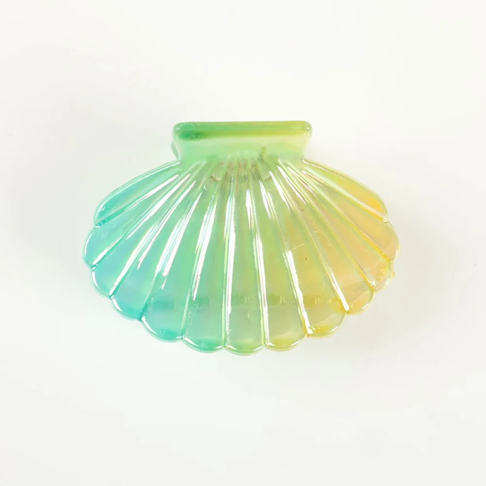 

Hairpin Vintage Shell Hair Claw Elegant Non-slip Shell Hair Clip Gradient Color French Seaside Beach Crab Clip Summer