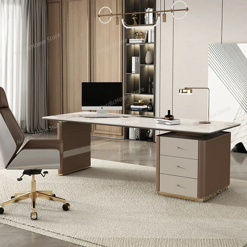 

Minimalist Desk Modern Qimink Table Workshop Professional Office Furniture Study Gaming Work Standing Ufficio Unique Furniture