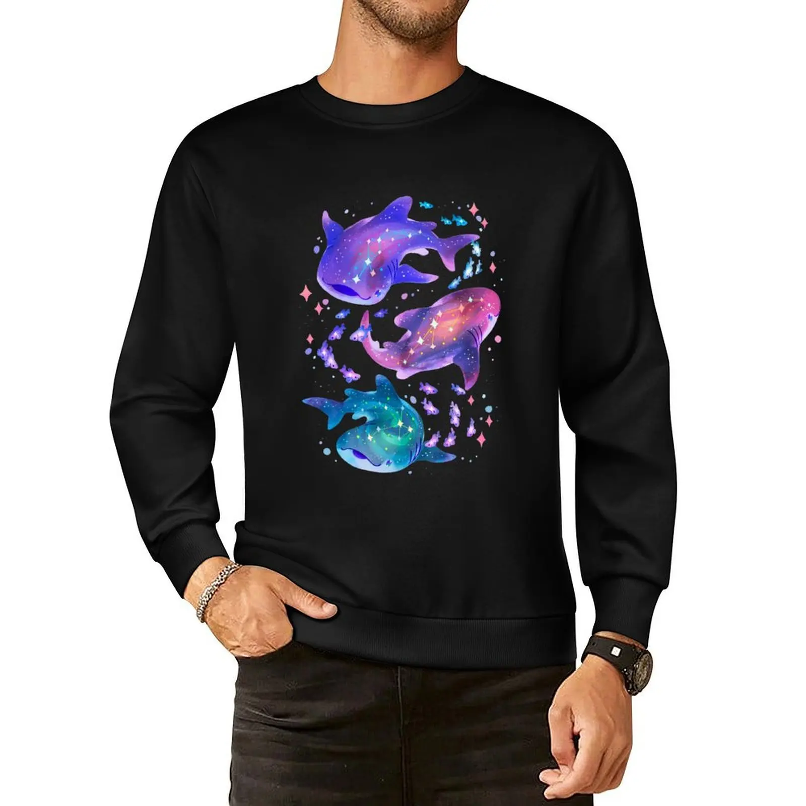 

Cosmic Whale Shark Pullover Hoodie men's coat mens designer clothes men's sweat-shirt sweatshirts for men