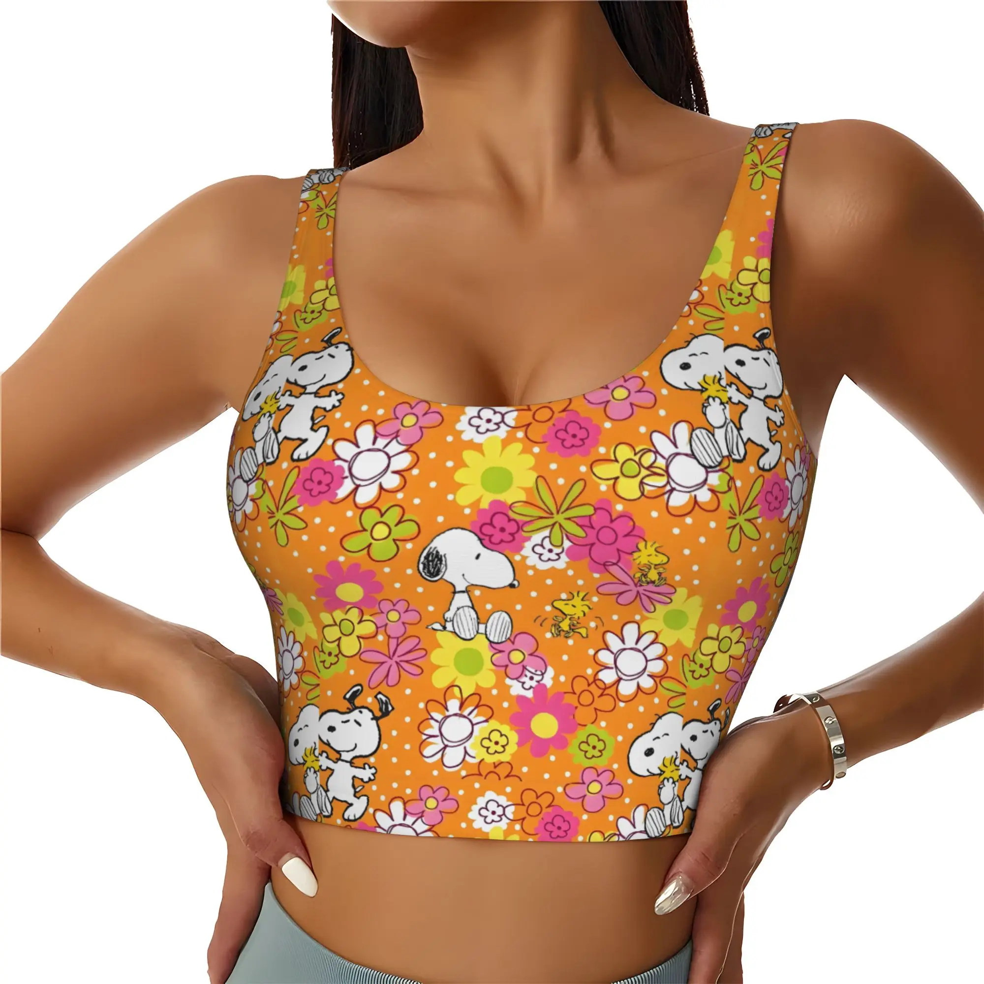 sutias-esportivos-personalizados-para-mulheres-com-estampa-de-anime-s-snoopies-tops-de-treino-de-alto-impacto-para-academia-e-corrida