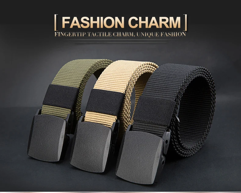 Automatische Schnalle Nylon Gürtel Männliche Armee Taktische Gürtel Herren Militär Taille Leinwand Gürtel Cummerbunds Hohe Qualität Strap – Detail 1