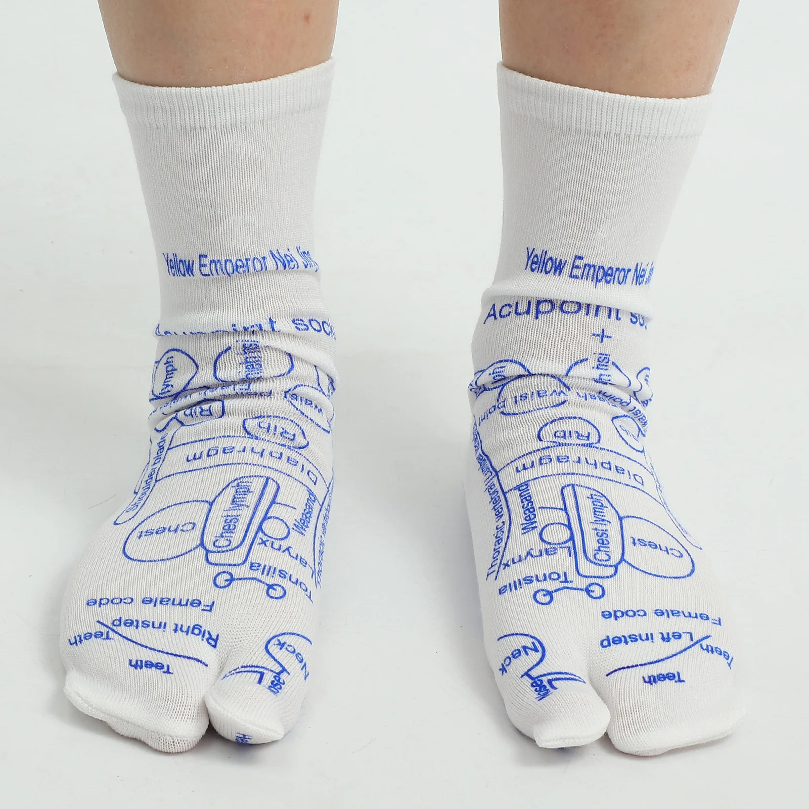 

1 Set Foot Massage Socks Acupressure Elastic Massaging Socks For Home Office Travel Relieves Fatigue With Acupoint Stimulation