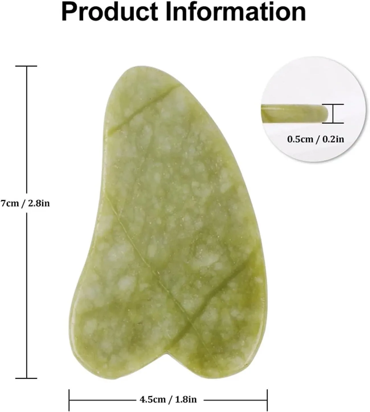 1 Pcs Natural Jade Scraper Board Massage Jade Guasha Stone For Face Neck Skin Lifting Wrinkle Remover Beauty Care Massage Tools