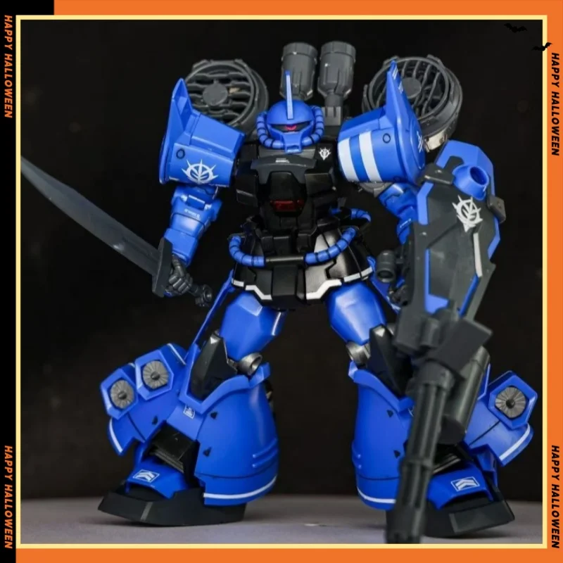 Star HG 1/144 MS-07B-3 Gouf With Fly Bag White Blue Color Custom B3 Assembly Model Kit Action Figure Customized Plastic Model