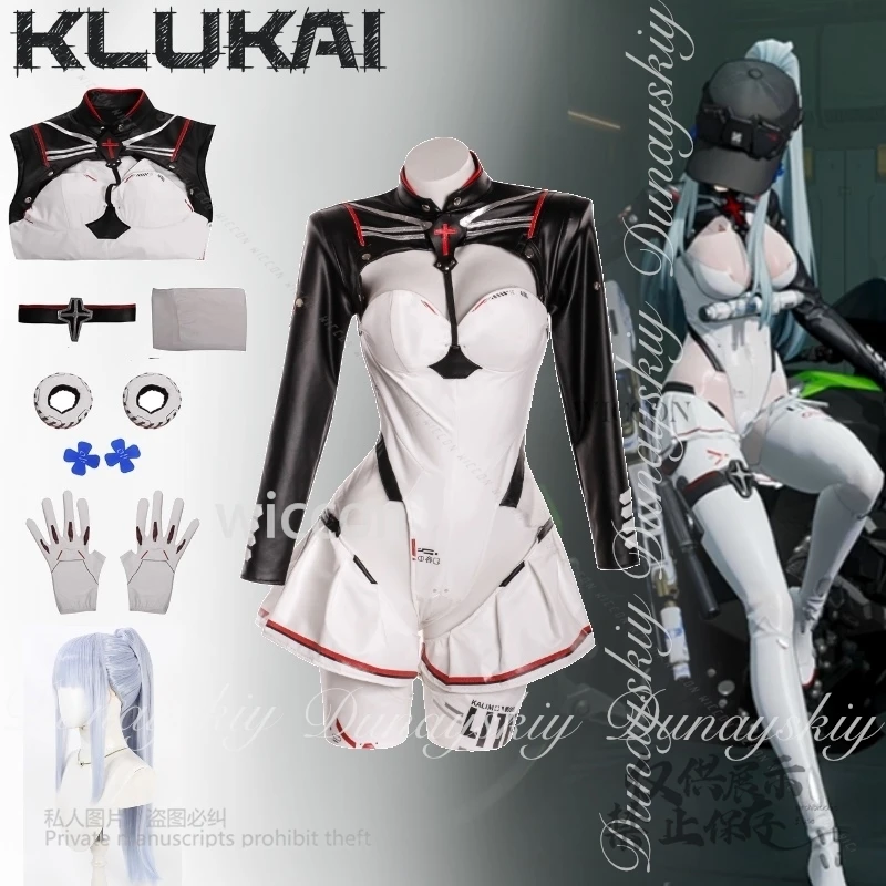 Moe GIRLS' FRONTLINE 2: EXILIUM Game Klukai Косплей SST-05 HK416 Звезда скорости с черным гоночным костюмом Косплей Костюм