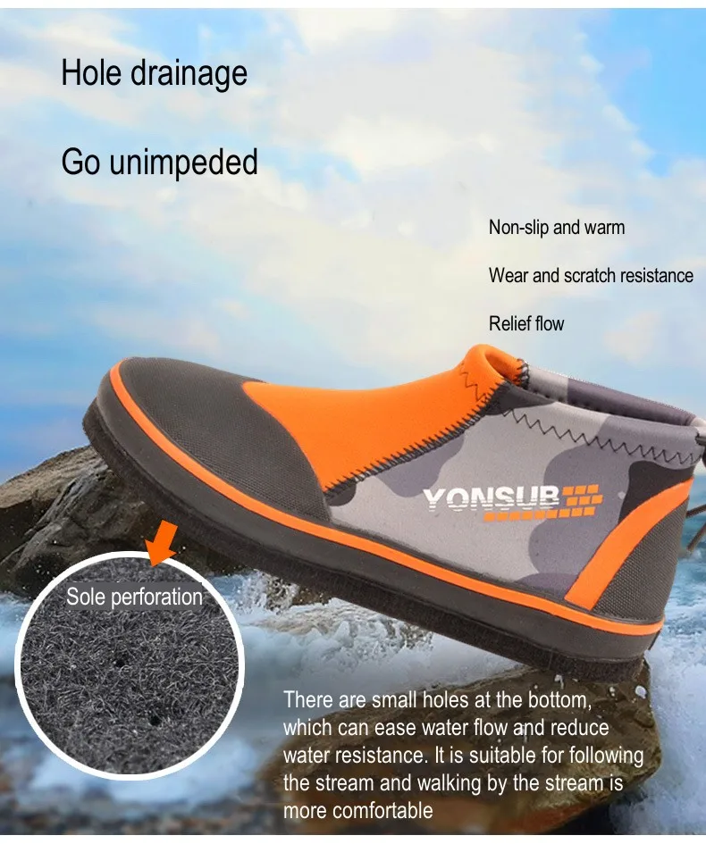 3MM Scuba Outdoor Water Sports Spearfishing Kayaking Diving Shoes Neoprene Snorkeling Fishing Beach Surfing Wading Swim Shoes