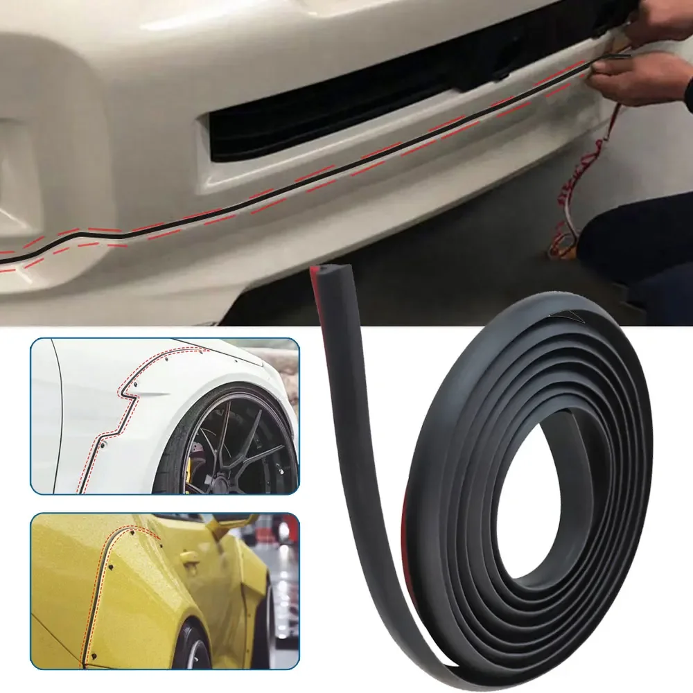 2m Auto Door Windshield Waterproof Gap Filling Weatherstrip Parts Car Slanted T-Bead Sealant Rubber Sealing Strip Accessories