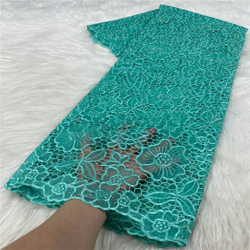 

5 ярдов горячего французского кружева из органзы с блестками, африканский тюль, шнур, гипюровая кружевная сетка, вышитая ткань для свадебной вечеринки, 18 л 142903