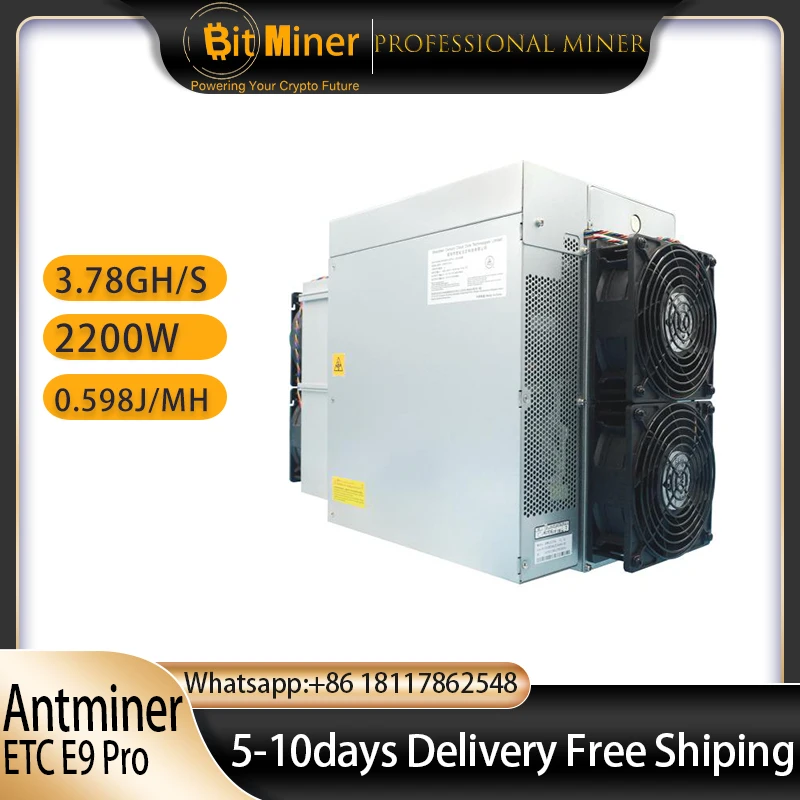 Brand new Antminer E9 Pro 3680M 2200W Asic mining machine, E9Pro 3580M ETC mining encryption machine