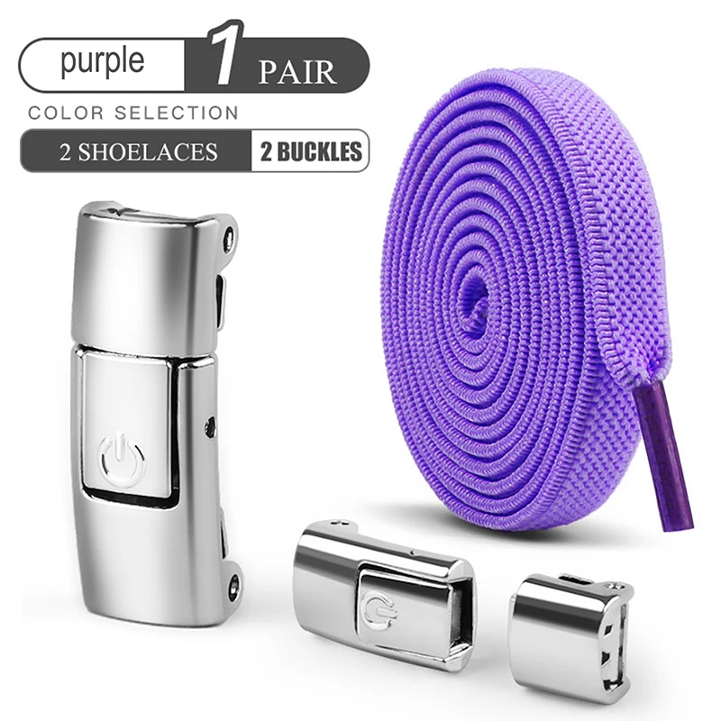 8mm Geen Stropdas Veters Druk Lock Schoenveters Zonder Stropdassen Elastische Veters Sneaker Kids Adult Verbrede Platte Schoenveter voor Schoenen