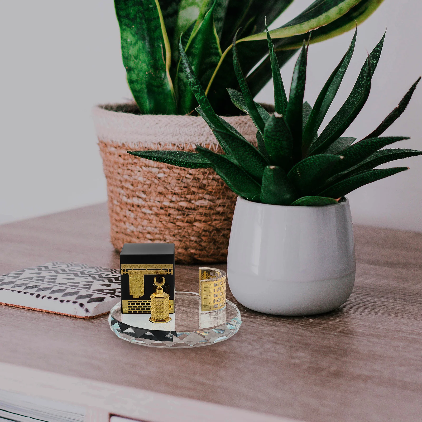 

Mini Crystal Handicraft Islamic Architecture Home Decor Table Decoration Saudi Arabia Souvenir Gift Present