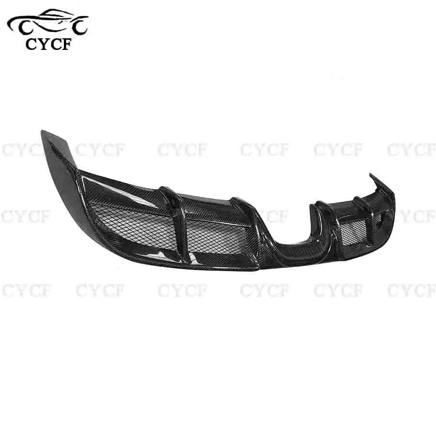 For Porsche 718 Boxster Cayman High quality Carbon Fiber Rear Diffuser Bumper Splitter Lip Diffuser Cover Trim Body Kit