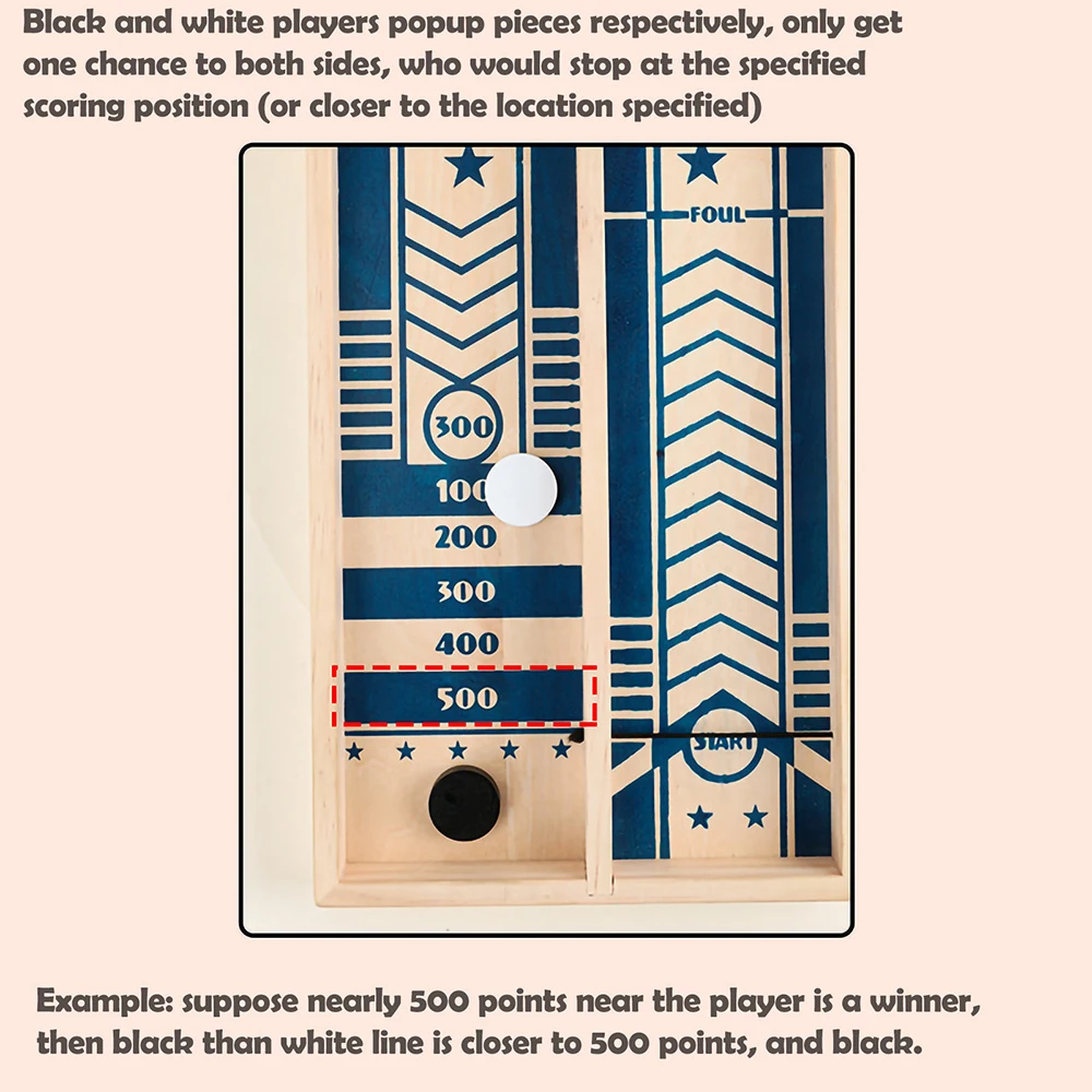 Gioco da tavolo per scacchi che rimbalza Giocattolo per alleviare lo stress Rilassa la pressione Giocattoli Interazione genitore-figlio Gioco da tavolo per flipper per bambini