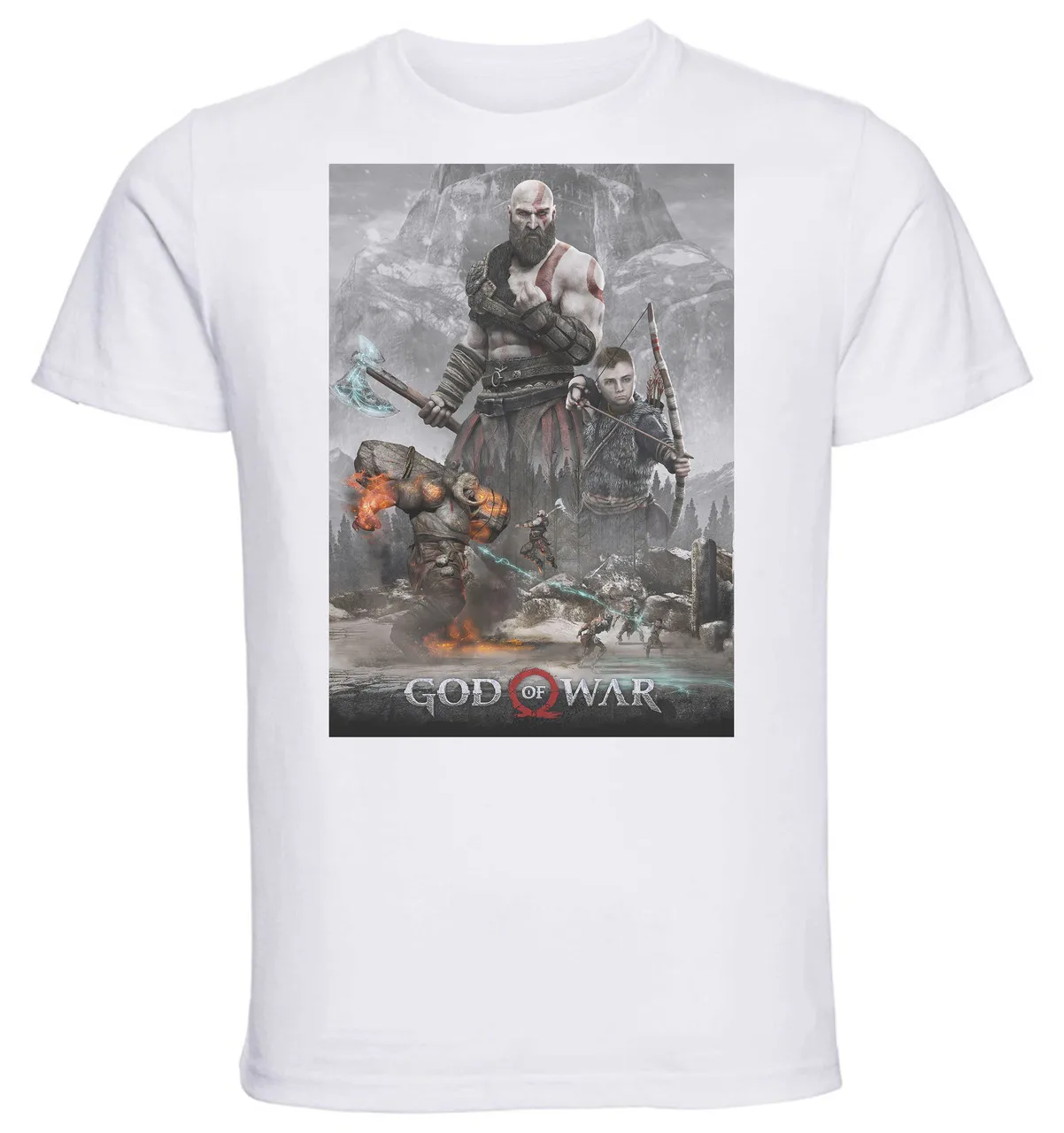 T-shirt Unisex - White - God Of War