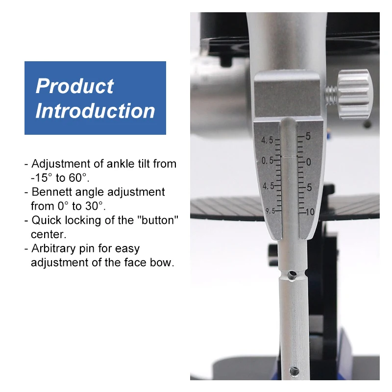 

Dental Oral Full Adjustable Anatomical Articulator Complete Kit Articulator Model Functional Articulator Teeth Model Accurate