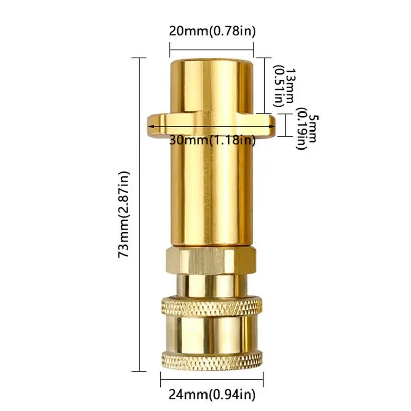 Pressure Washer Fitting 1/4 Pressure Washer Quick Connect Adapter Connector Joint For Cleaning Machine Conversion Connector