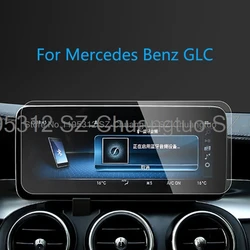 Tempered glass screen protective film For Mercedes Benz GLC W253 2020 -2021 10. 25Inch Car GPS navigation  Anti-scratch film