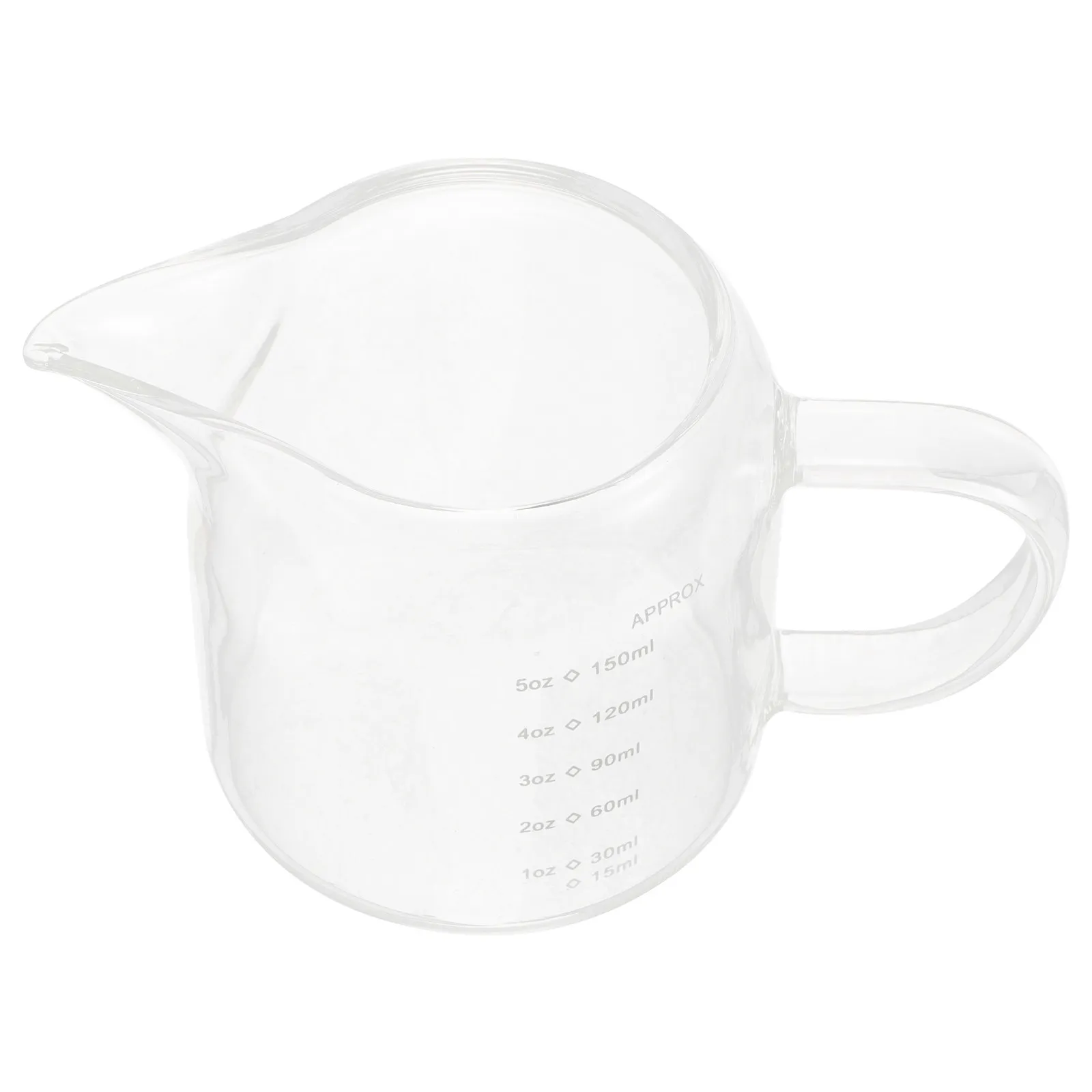 Glass Measuring Cup 150Ml 5Oz Espresso Shot Cup Clear Graduated Coffee Bar Accessory Portable Heat Resistant Milk Frothing Latte