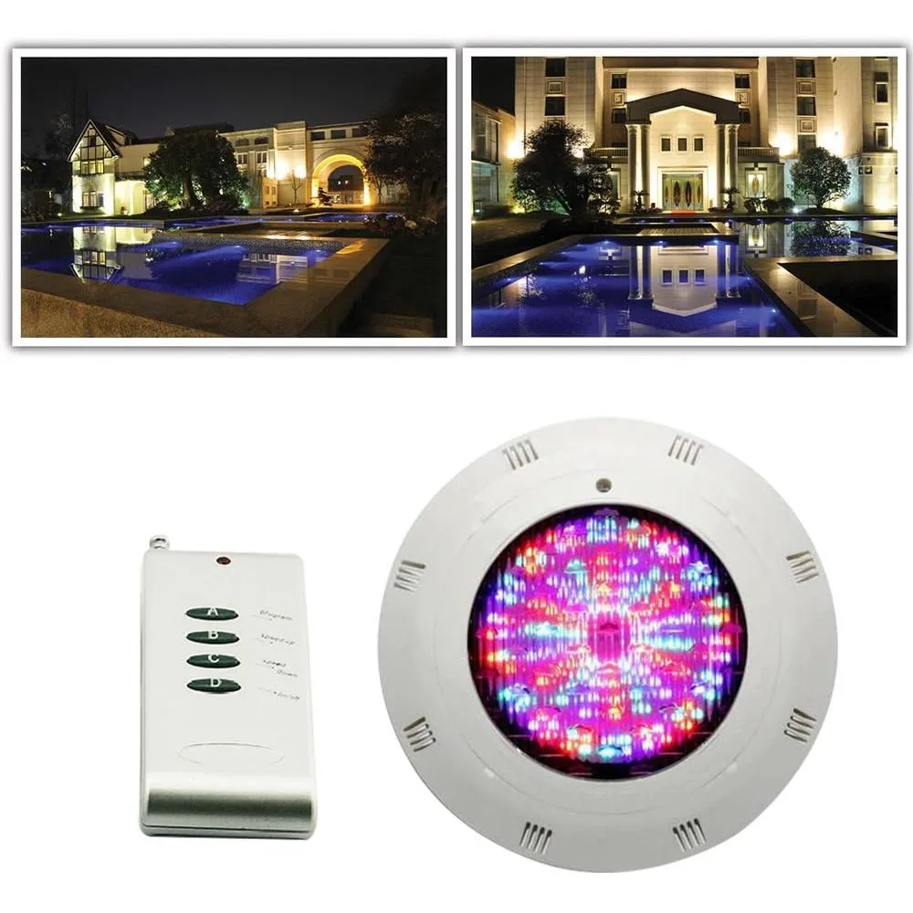 

LED Swimming Pool Light 18W 12V 360 LED Colors RGB Waterproof IP68 Underwater Light Lamp with Remote Control