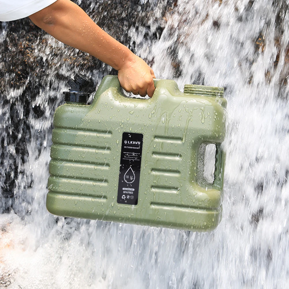 18,5L draagbare campingwaterka - Outdoor Camping Water Jug recensie en prijs