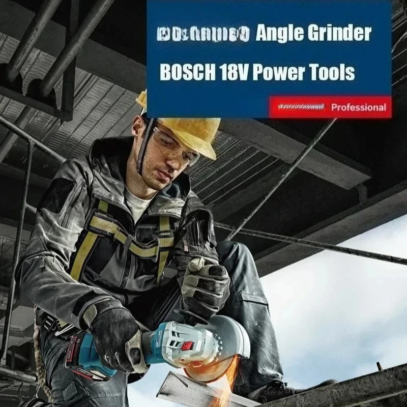 ‌ Профессиональная аккумуляторная шлифовальная машина BOSCH GWS 18V-8 с быстрым отводом тепла, стабильной частотой враще