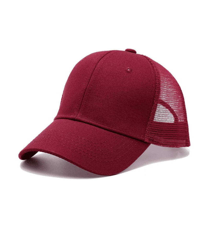Baseballkappe für Herren und Damen, Sommer-Outdoor-Tarnmütze, Atmungsaktive Netzkappe, Einfarbige Snapback-Kappe für Männer – Detail 6