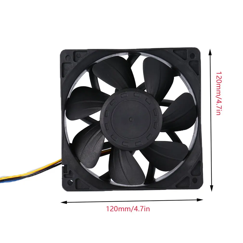 Ventilateur de refroidissement pour Antminer Bitmain S7 S9, connecteur 4 broches, remplacement sans balais, DC 12V, 5.0A, faible bruit, 2025