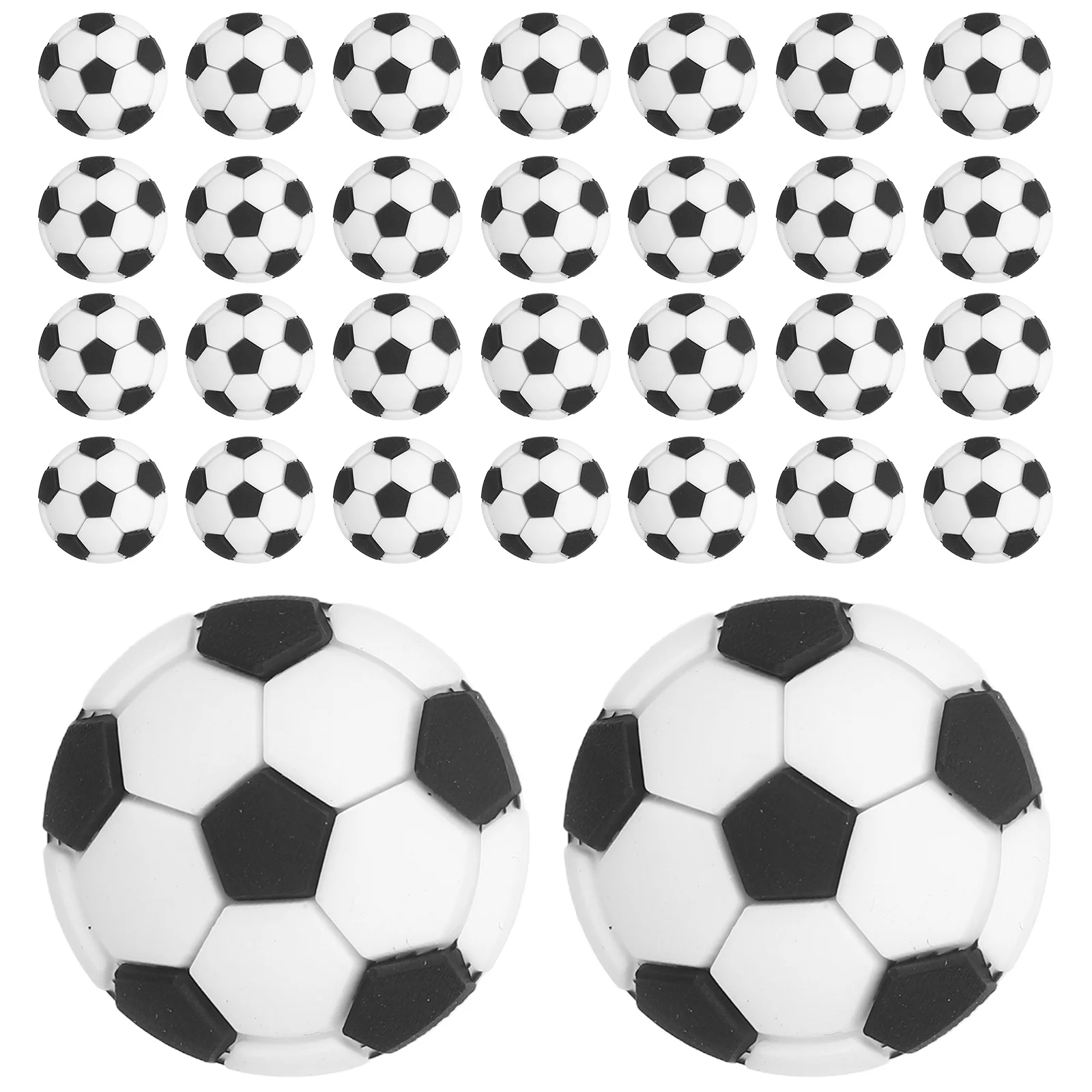 30pcs Soccer Soft Pvc Football Pen Clip For Stationery Back To School Supplies Classroom Rewards Notebook