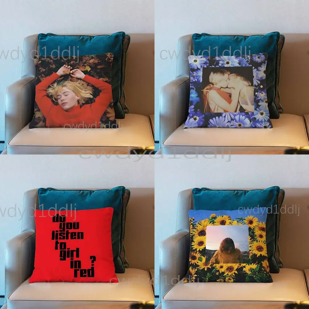 

Girl In Red Im Doing IT AGAIN BABY Pillowcases Cute Funny Pillow Case For Wedding Party Home Decor Comfy Pillow Cover